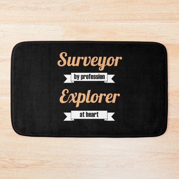 Item preview, Surveyor by profession Explorer at heart surveyor design designed and sold by Marc Molenaar.