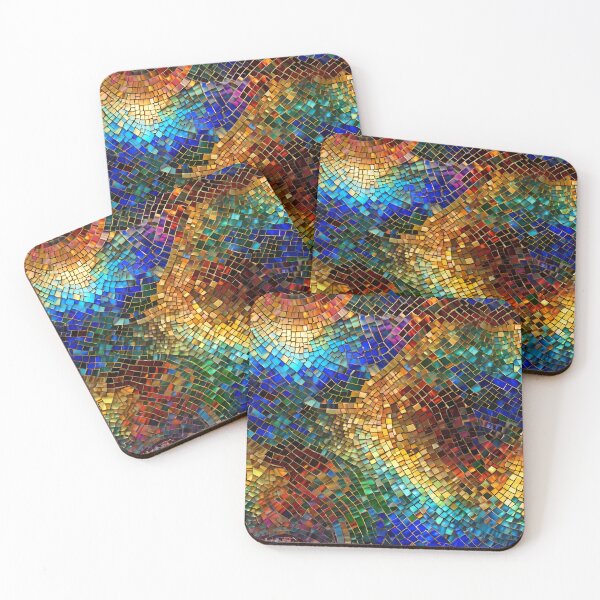 Item preview, Vibrant Glass Mosaic Pattern designed and sold by Kittyzens.