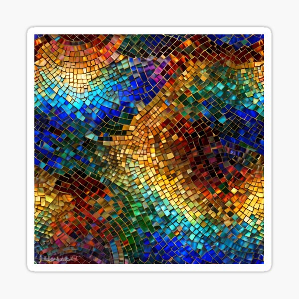 Item preview, Vibrant Glass Mosaic Pattern designed and sold by denzoART.