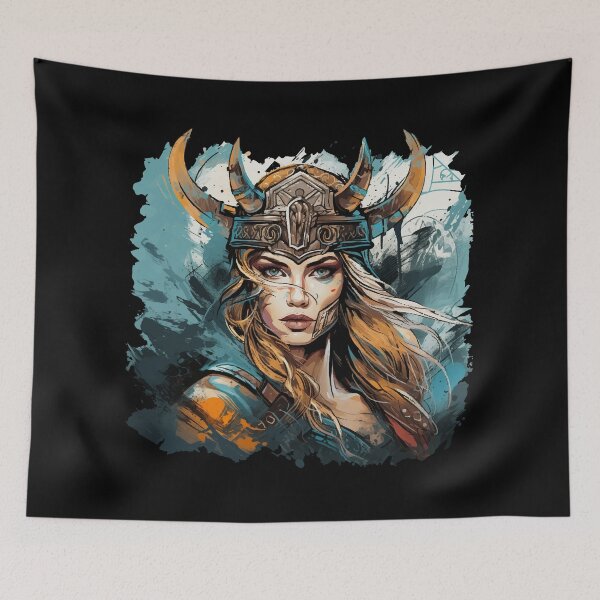 Item preview, Viking shield maiden design Valhalla designed and sold by Andrea-Design.