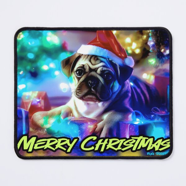 Item preview, Pug HAPPY HOLIDAYS 79 MERRY CHRISTMAS    designed and sold by RedBluffTraders.