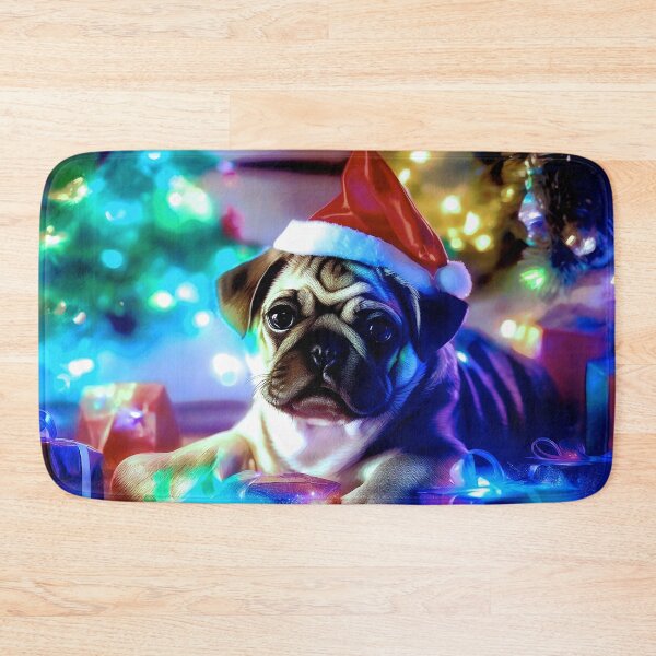 Item preview, Pug HAPPY HOLIDAYS 79 MERRY CHRISTMAS    designed and sold by RedBluffTraders.