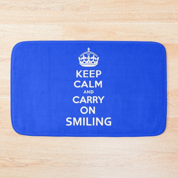 Item preview, Keep Calm and Carry on Smiling (White lettering) designed and sold by InterestingImag.