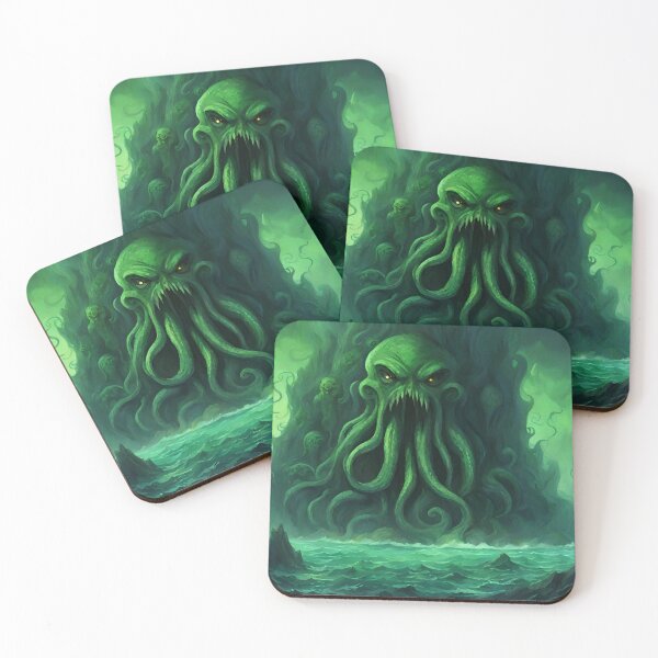 Item preview, Our Green Ruler Monster Octopus Dark Sea designed and sold by N0VEEN.