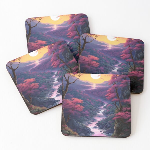 Item preview, Enchanted Forest Dusk - Waterfall Serenade designed and sold by kawaiidoodlesuk.
