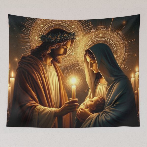 Item preview, Advent Christmas Mother of God, St.Joseph with baby Jesus  designed and sold by JaroDesign2023.