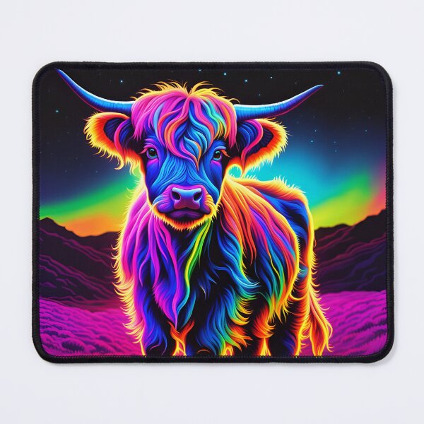 Item preview, Hamish the Rainbow Highland Cow and The Northern Lights! designed and sold by Zen-Hues.