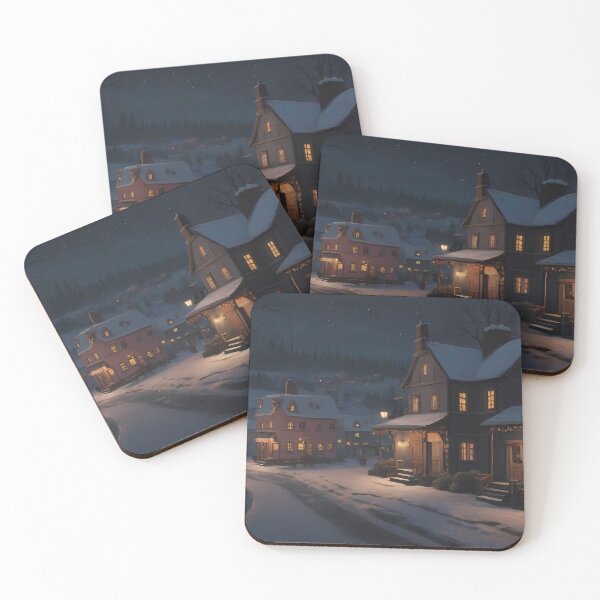 Item preview, Christmas night town designed and sold by DevushkaStore.
