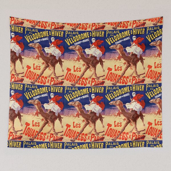 Item preview, Les Touaregs à Paris 1894 On Camels In Paris designed and sold by RocketshipRetro.