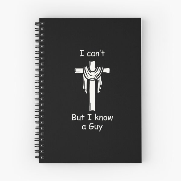 Item preview, I Can't But I Know A Guy Funny Christian Cross Jesus Faith designed and sold by PetPanache.