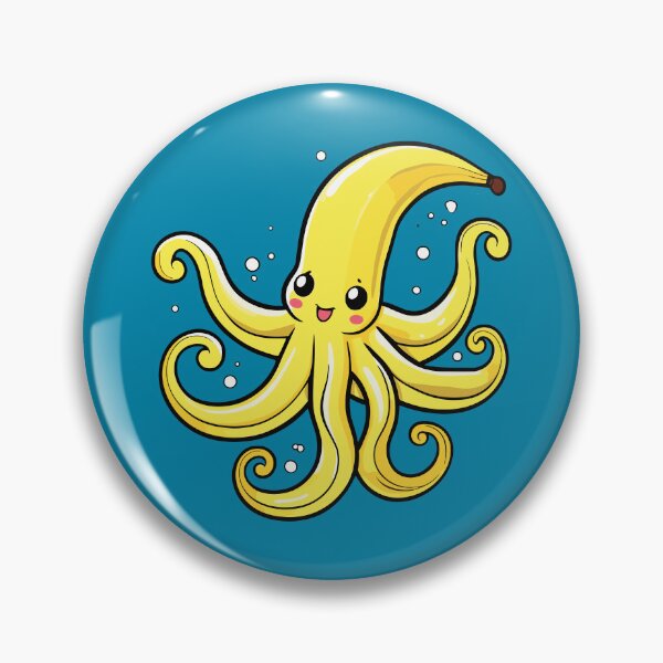 Item preview, Banana with tentacles. Squid banana. Bananacle. designed and sold by twisted-dot.