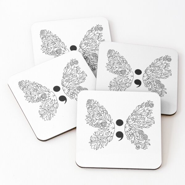 Item preview, Semicolon Floral Butterfly designed and sold by AARLM2020.