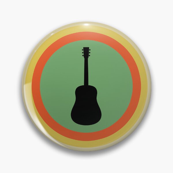 Item preview, Retro Sunset Acoustic Guitar Silhouette designed and sold by JPareDesign.