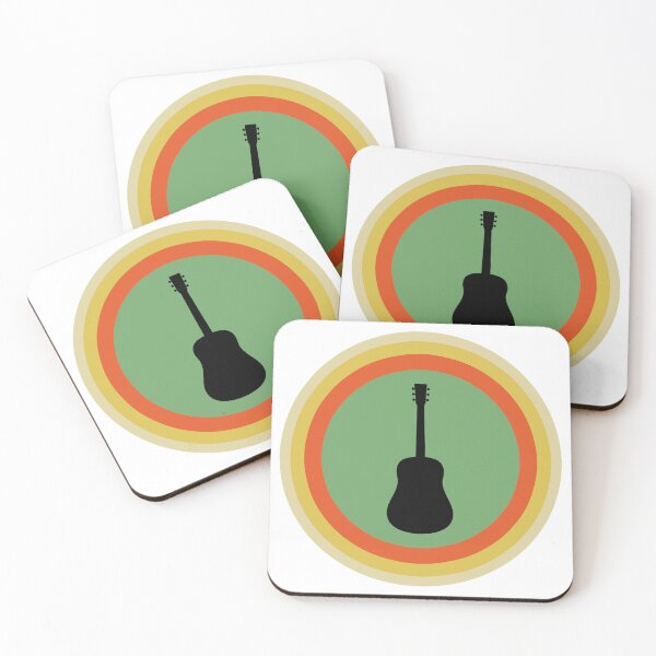 Item preview, Retro Sunset Acoustic Guitar Silhouette designed and sold by JPareDesign.