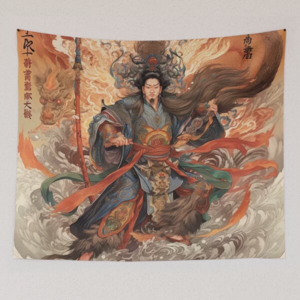 Item preview, Erlang Shen - One of the Greatest Warrior Gods of Heaven designed and sold by Bring Back Culture.