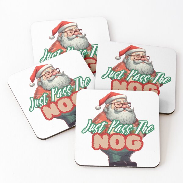 Item preview, Just Pass the Nog: Funny Santa Eggnog Christmas designed and sold by Fantasy Masterpiece.