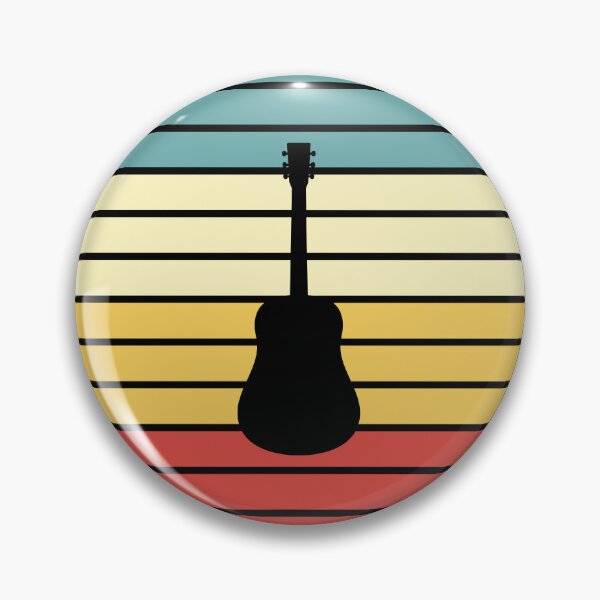 Item preview, Retro Sunset Acoustic Guitar Silhouette designed and sold by JPareDesign.