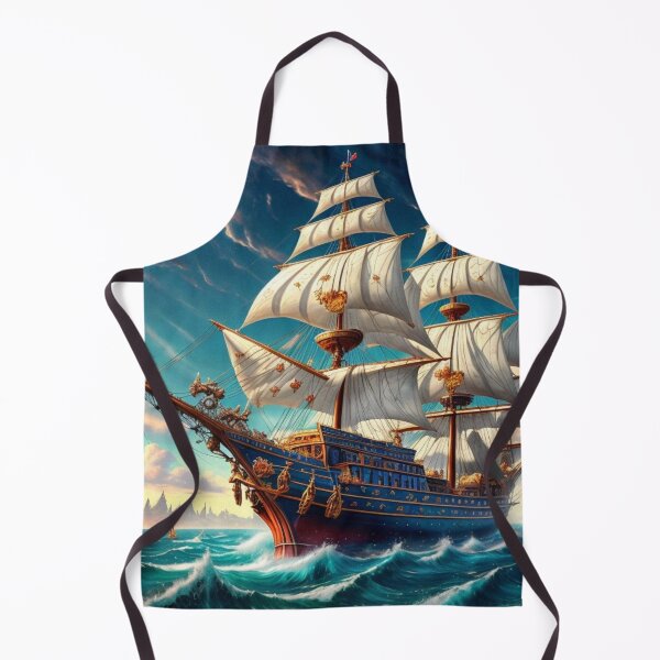 Item preview, Windstar by night" watercolor painting of ship sailing designed and sold by Obinne.