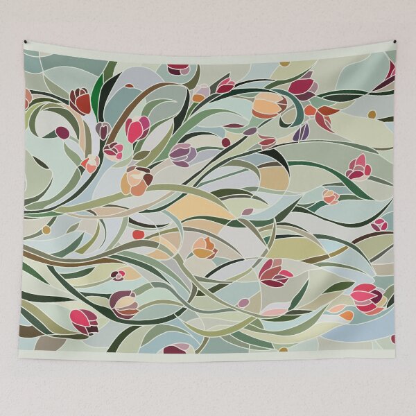 Item preview, Stained Glass Flower Garden #1 designed and sold by rad-mignonette.
