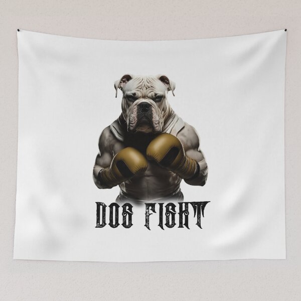 Item preview, Dog Fight Bulldog Boxing - Bulldog Wearing Boxing Gloves designed and sold by MadeByRobots.