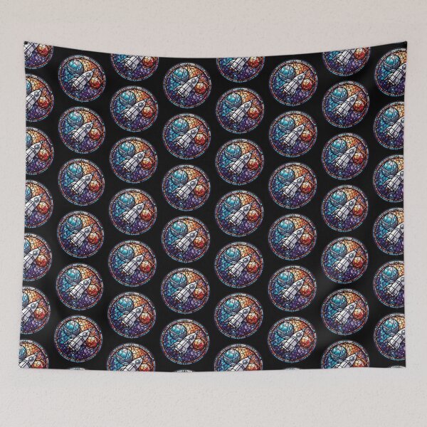 Item preview, Stained Glass Space Travel designed and sold by Aria Winchester Designs.