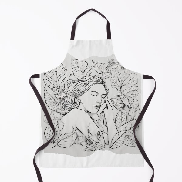 Item preview, Sleeping woman in the sea of leaves designed and sold by kreativeadern.