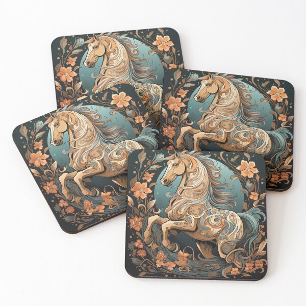 Item preview, Equestrian Elegance: Art Nouveau Horse designed and sold by HorsesApp.