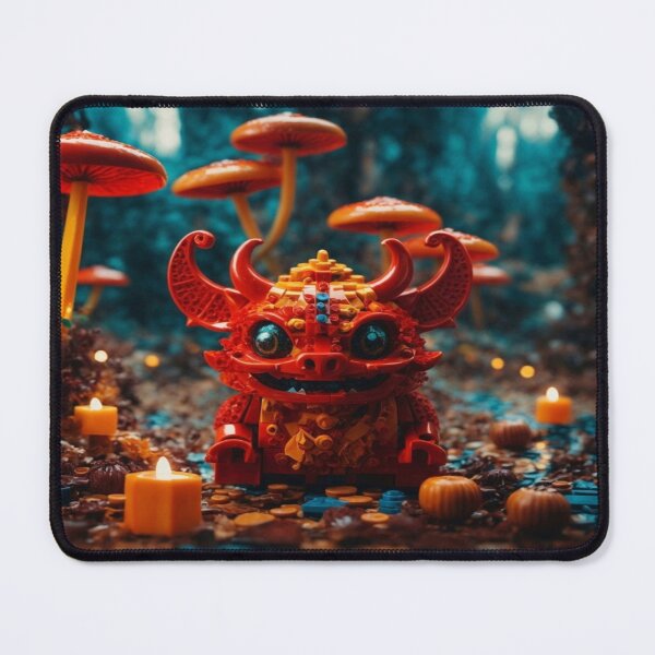 Item preview, Psychedelic Art: The Devil's Temptation Matrix with Magical Mushrooms designed and sold by luminamatrixart.