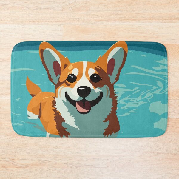 Item preview, Swimming Corgi designed and sold by Corgi-at-night.