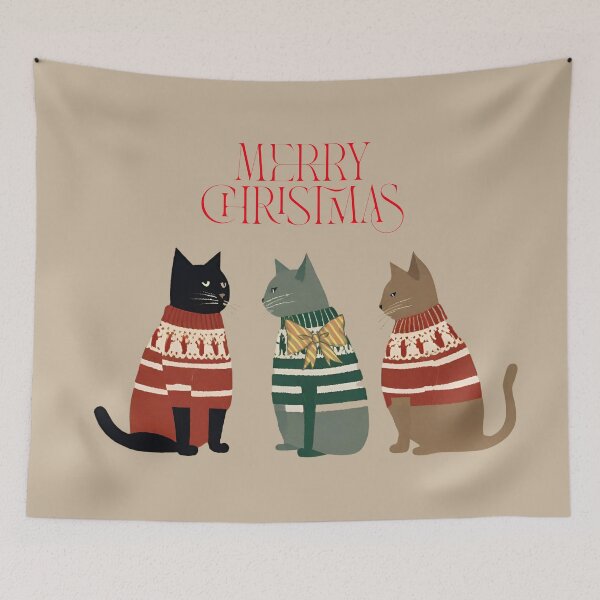 Item preview, Vintage Xmas cats designed and sold by Myl-Design.
