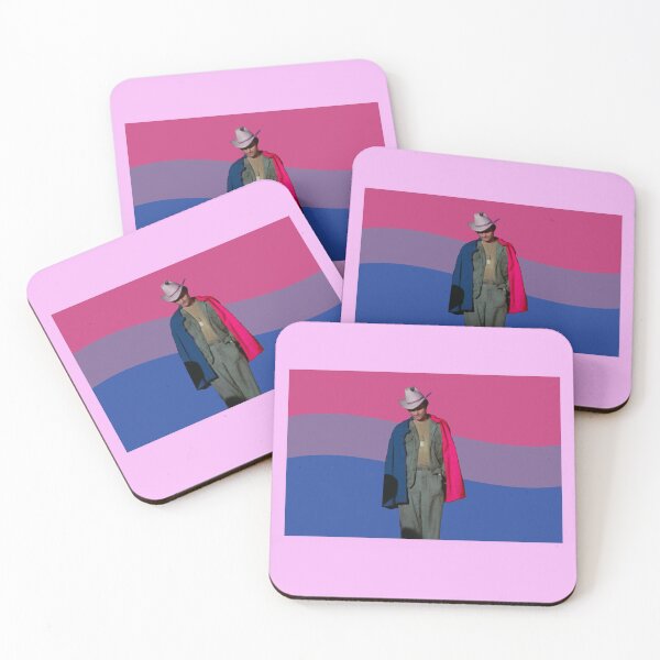 Item preview, Hawkeye Pierce Bisexual Flag (with background) designed and sold by LarkSparkPrints.