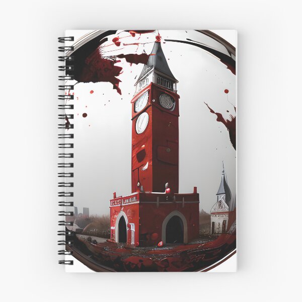 Item preview, Blood splattered on a clocktower designed and sold by creative-cub.