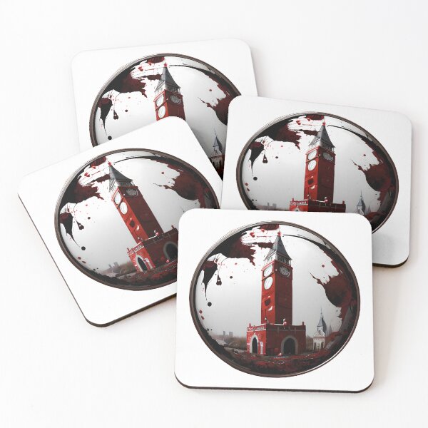 Item preview, Blood splattered on a clocktower designed and sold by creative-cub.