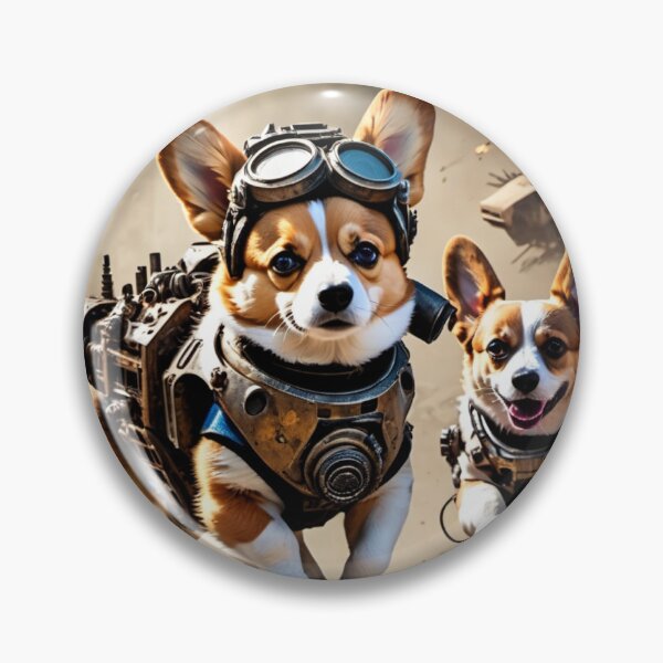 Item preview, Post-apocalyptic corgis unite as adorable superhero saviors! designed and sold by MoonShroomPrint.