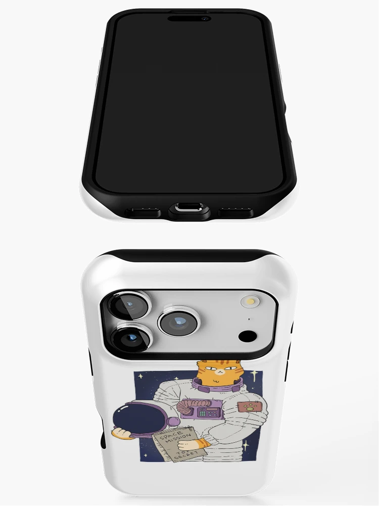 Thumbnail 3 of 4, iPhone Case, Catstronaut designed and sold by Childish by Design.