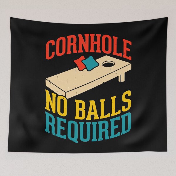 Item preview, Cornhole No Balls Required Retro Design - Baggo Team Bean Bag Toss Game - Funny Cornhole Player Vintage designed and sold by naworas.