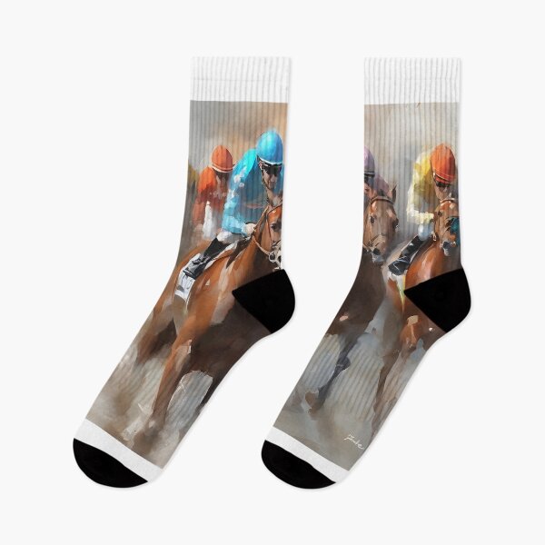Item preview, Painting: Horse racing designed and sold by Didier Junk.