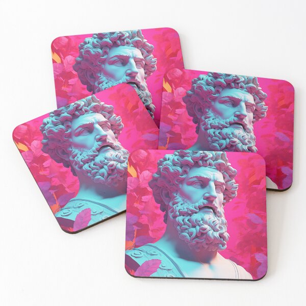 Item preview, Classical Enigma: Bust of Time in Vaporwave Harmony designed and sold by Mullet Monkey.