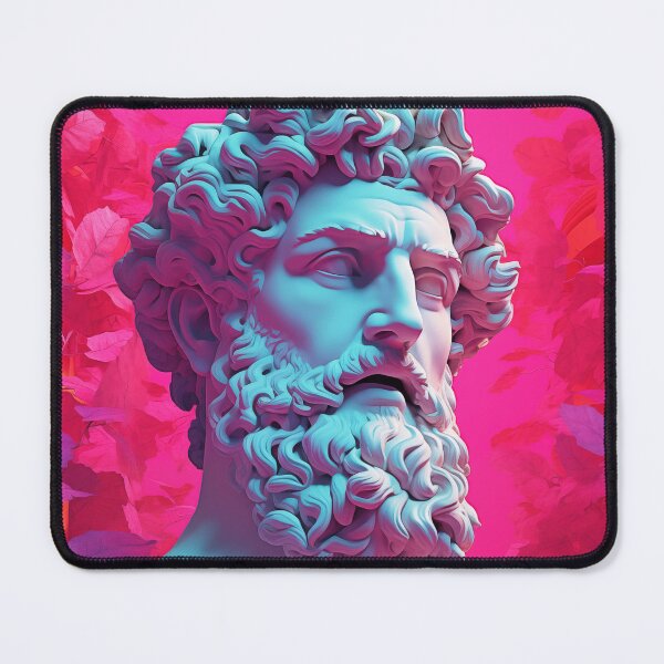 Item preview, Classical Enigma: Bust of Time in Vaporwave Harmony designed and sold by Mullet Monkey.