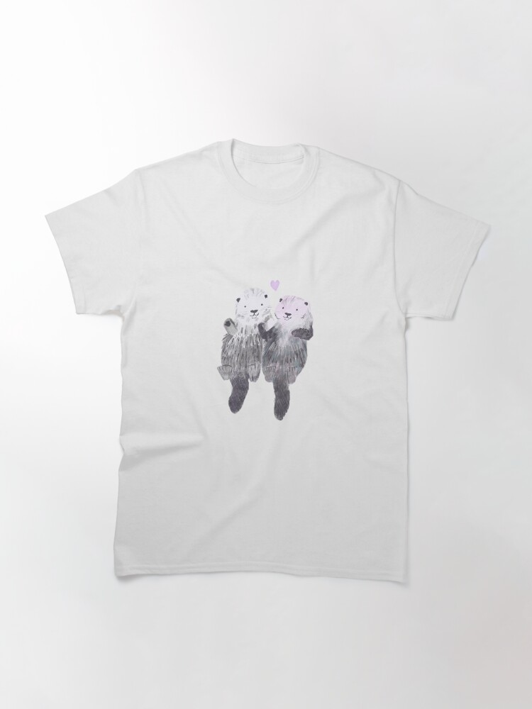 Thumbnail 3 of 7, Classic T-Shirt, Otterly in Love designed and sold by Joannemk.