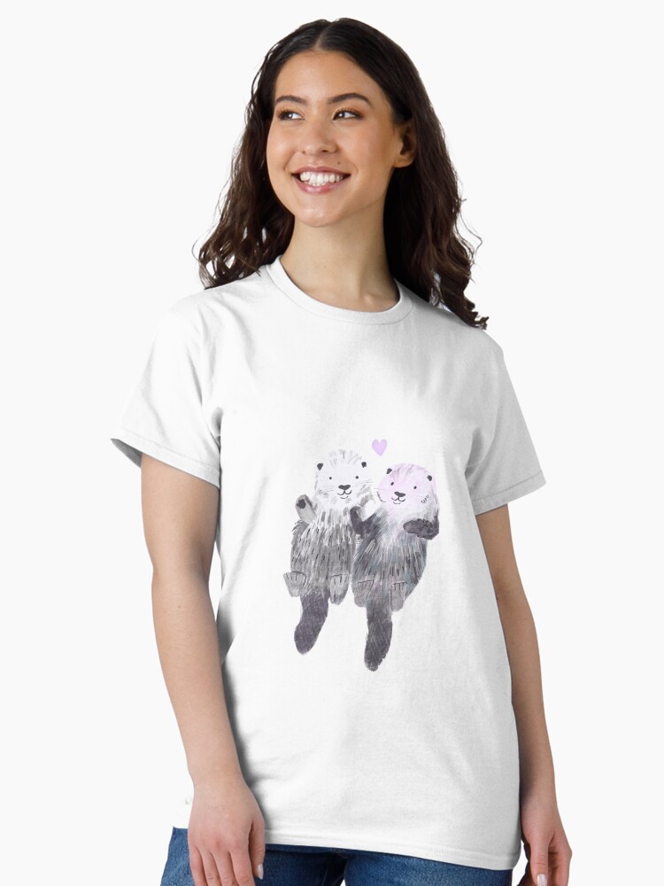Thumbnail 2 of 7, Classic T-Shirt, Otterly in Love designed and sold by Joannemk.