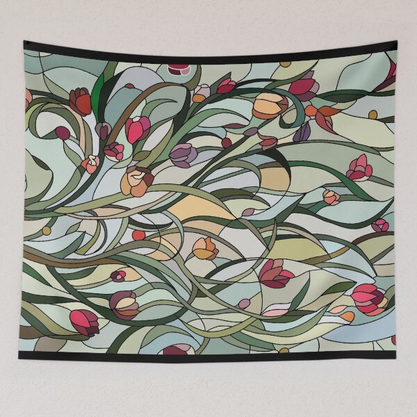 Item preview, Stained Glass Flower Garden #2 designed and sold by rad-mignonette.