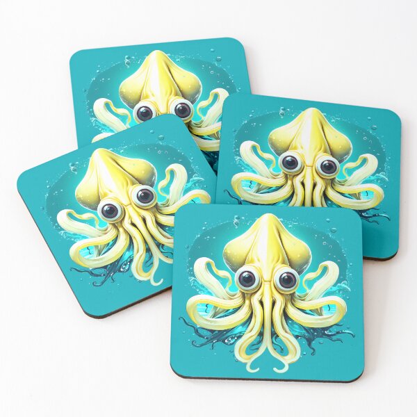 Item preview, Cute yellow banana squid with banana tentacles designed and sold by twisted-dot.