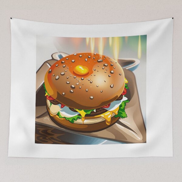 Item preview, Burger Illustration  designed and sold by Grafititee.