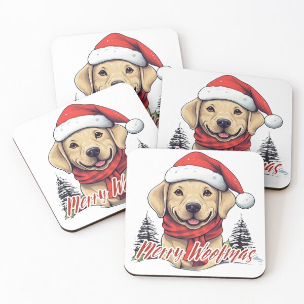 Item preview, Merry Woofmas: Yellow Lab Festive Christmas designed and sold by Fantasy Masterpiece.