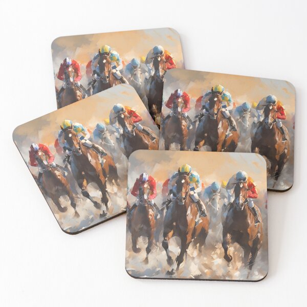 Item preview, Painting: Horse racing designed and sold by Didier Junk.