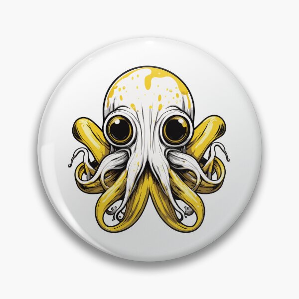 Item preview, Cute squid with banana tentacles designed and sold by twisted-dot.