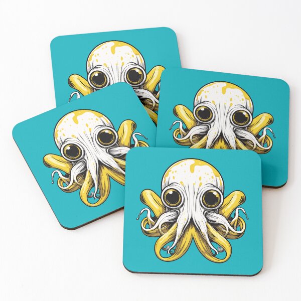 Item preview, Cute squid with banana tentacles designed and sold by twisted-dot.