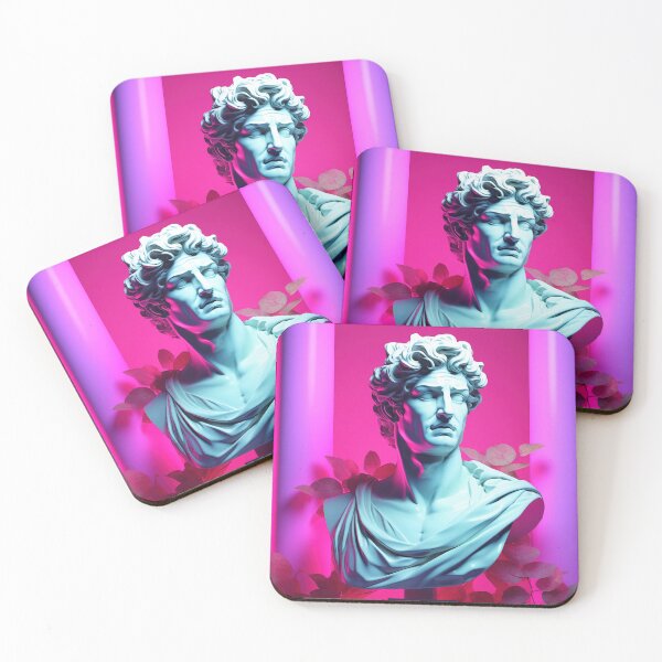 Item preview, Antique Serenity: Retro Busts in Synthwave Harmony designed and sold by Mullet Monkey.