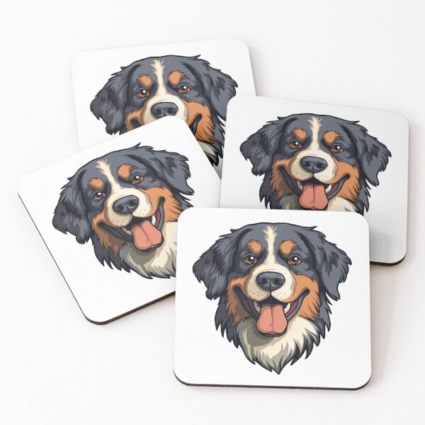 Item preview, Berner laufhund dog head illustrated designed and sold by PIXEL POP DESIGNS - Beyond the Norm!.